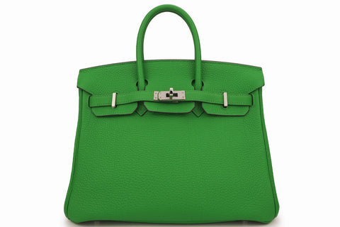Hermès Birkin 25 Retourne Togo Bamboo Verso/Caramel PHW