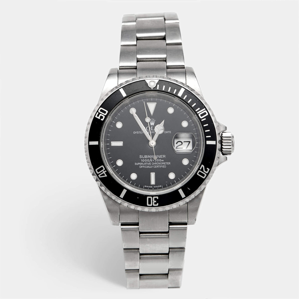 Rolex Submariner 16610T Black Dial Stainless Steel Men's Wristwatch 40mm