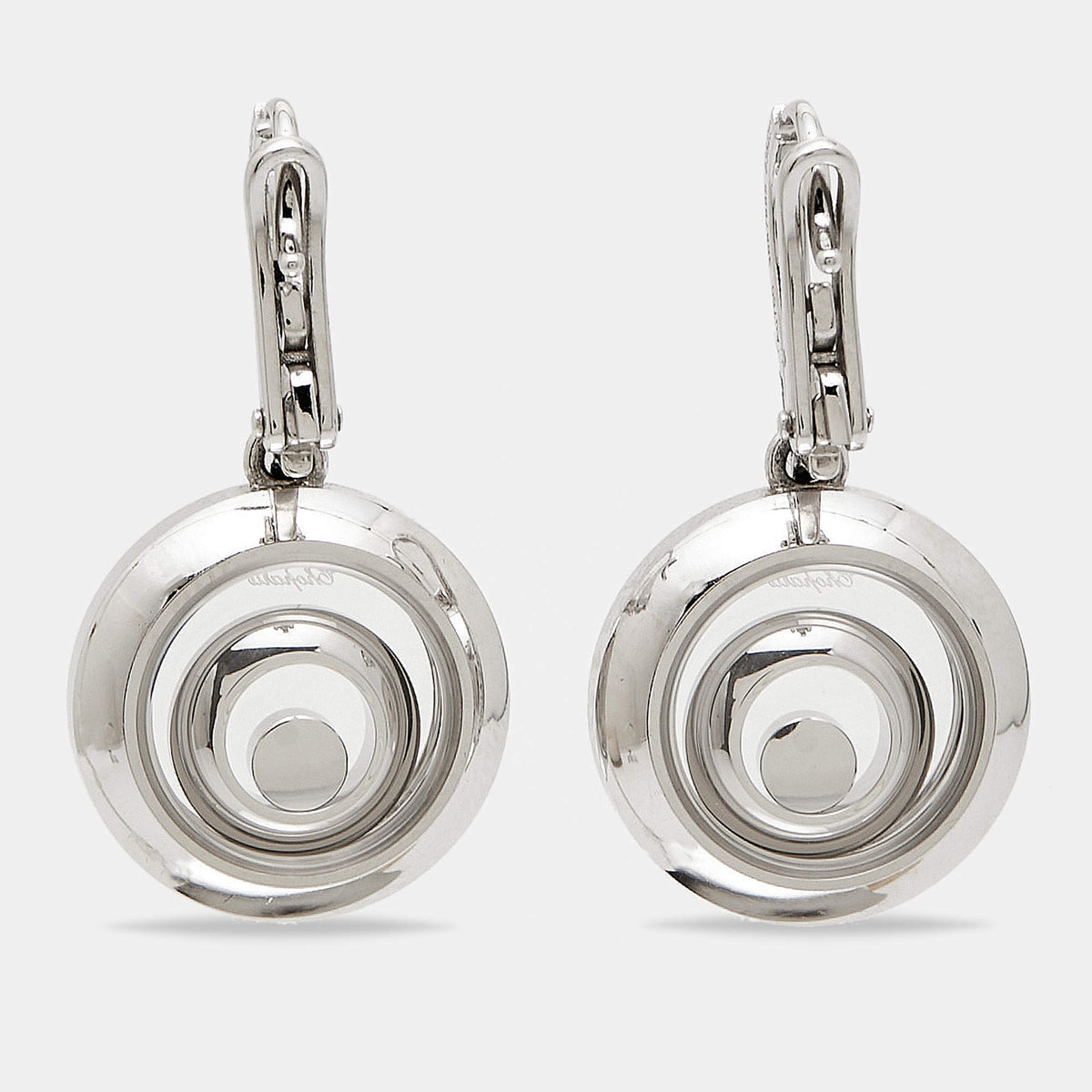 Chopard Happy Spirit Diamonds 18k White Gold Earrings