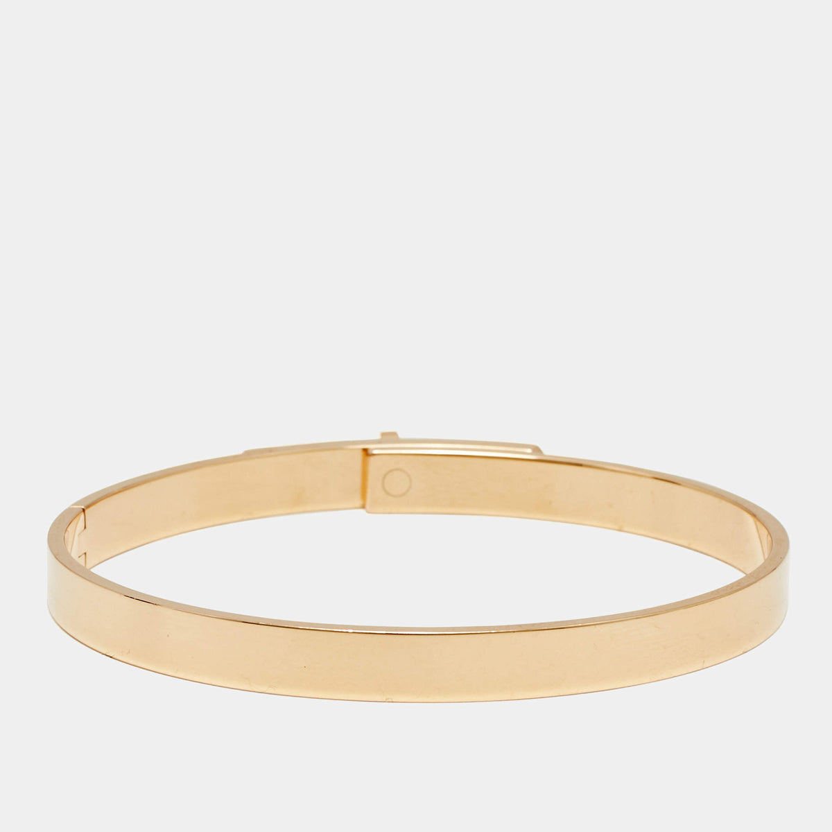 Hermes Kelly Diamonds 18k Rose Gold Small Bracelet