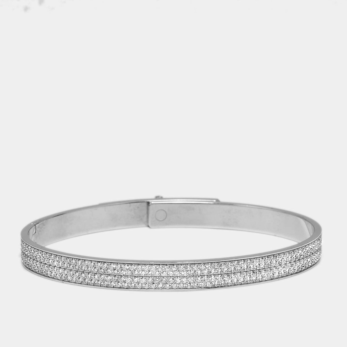 Hermès Kelly Diamonds 18k White Gold Small Model Bracelet