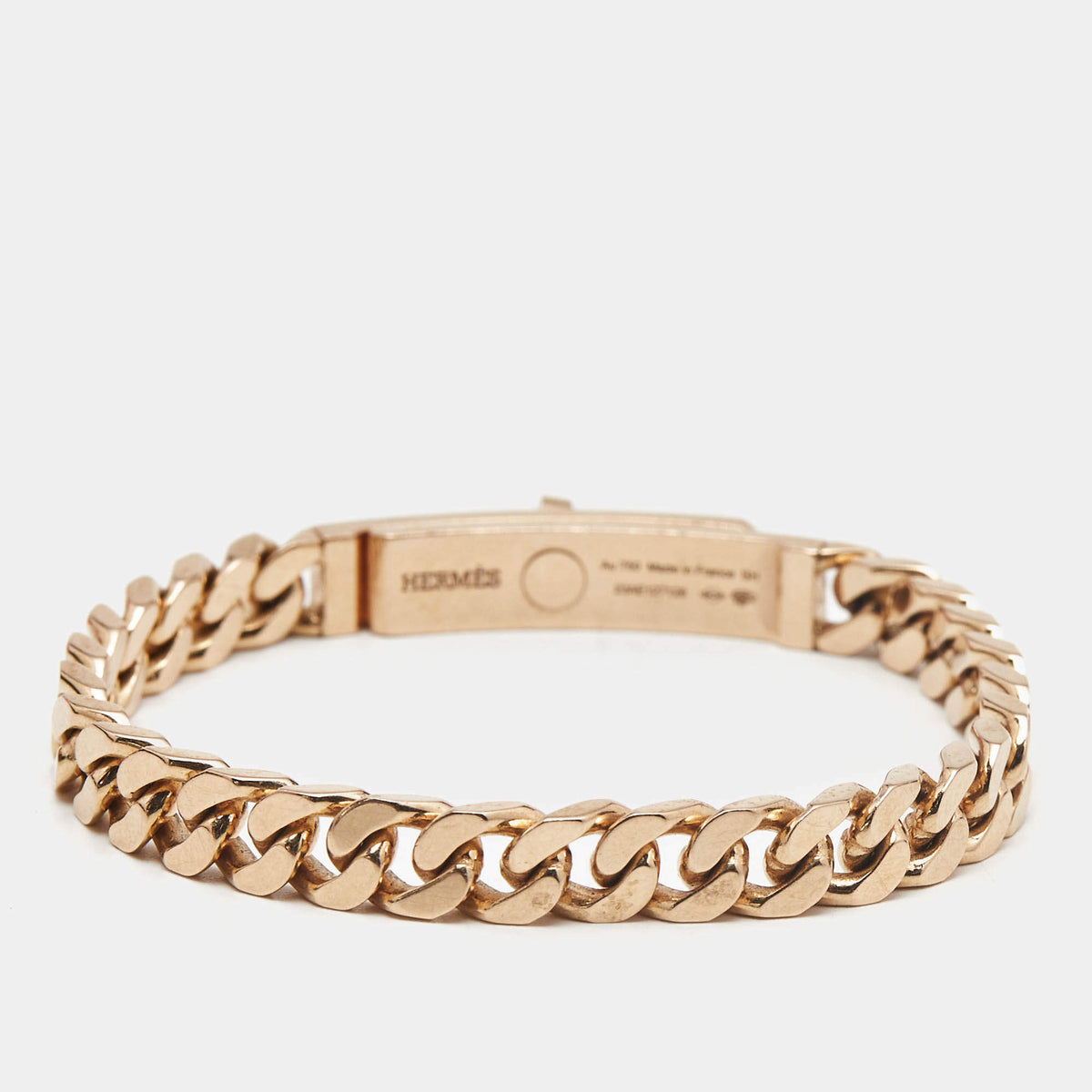 Hermès Kelly Diamond 18k Rose Gold Very Small Model Bracelet SH