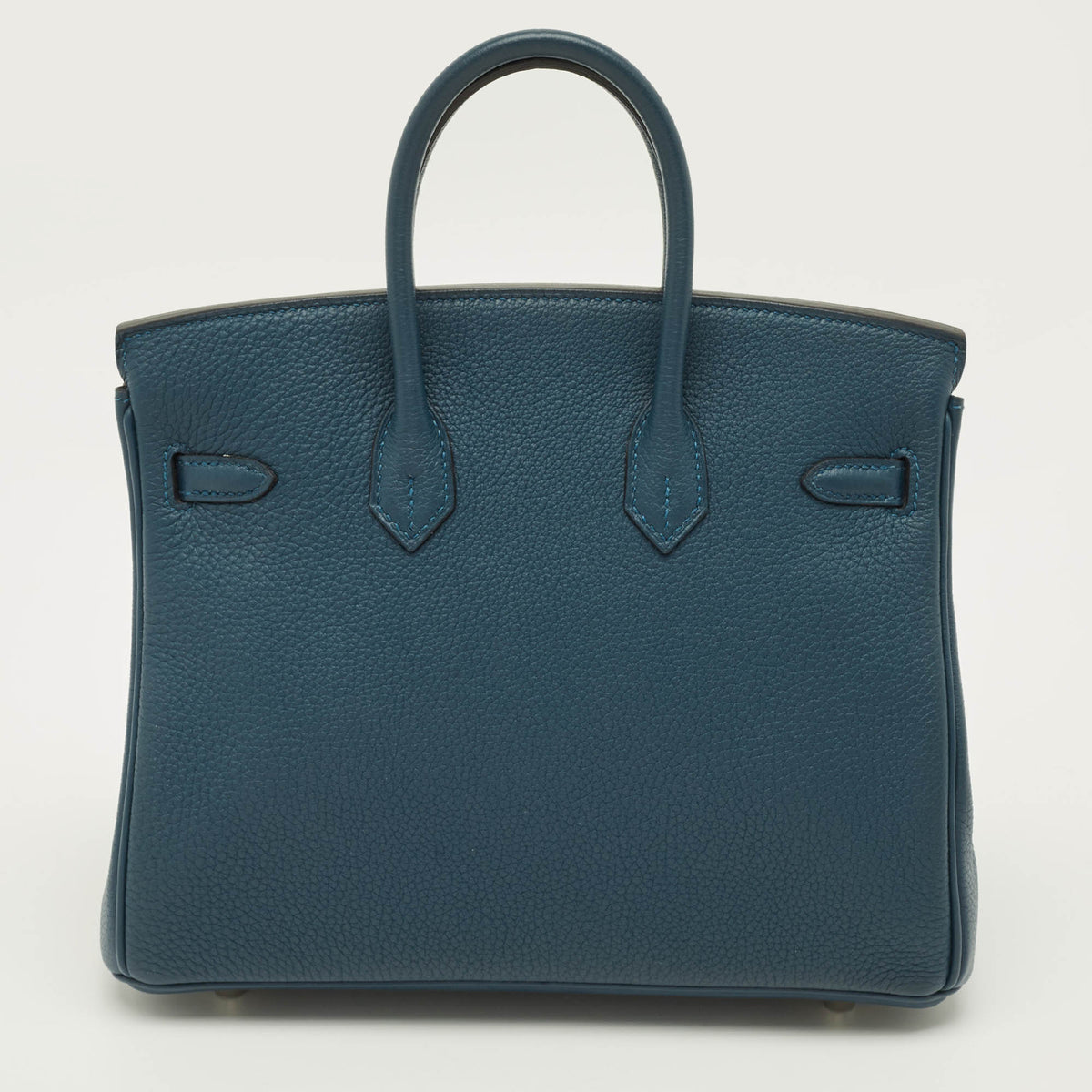 Hermes Birkin 25 Palladium Finish Colvert Togo Leather Tote